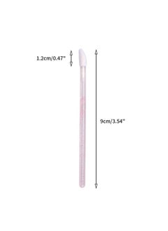 g2plus G2PLUS 100PCS Glitter Crystal Lip Brush, Disposable Lip Brushes, Lip Gloss Applicators,Lip Gloss Wands Applicator Perfect Makeup Tool Kits (Pink)  - Image 2