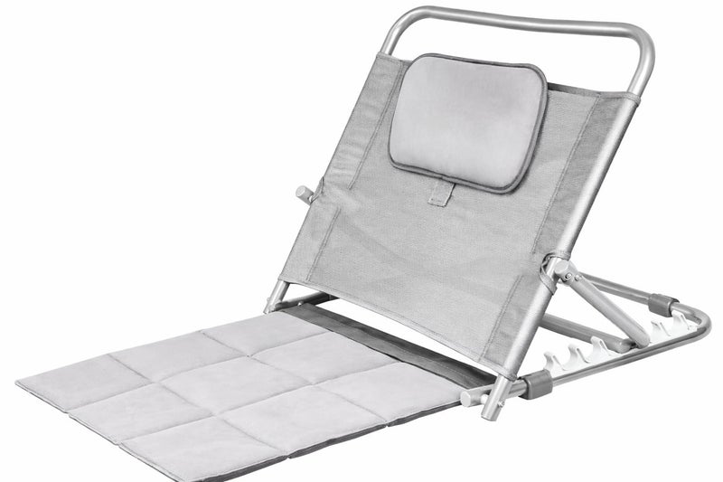 AQUACARE Hospital Back Rest for Bed – Adjustable Back Support for Patients, Post Surgery & Paralysis Care – Padded Cushion, Universal Fit - Image 1