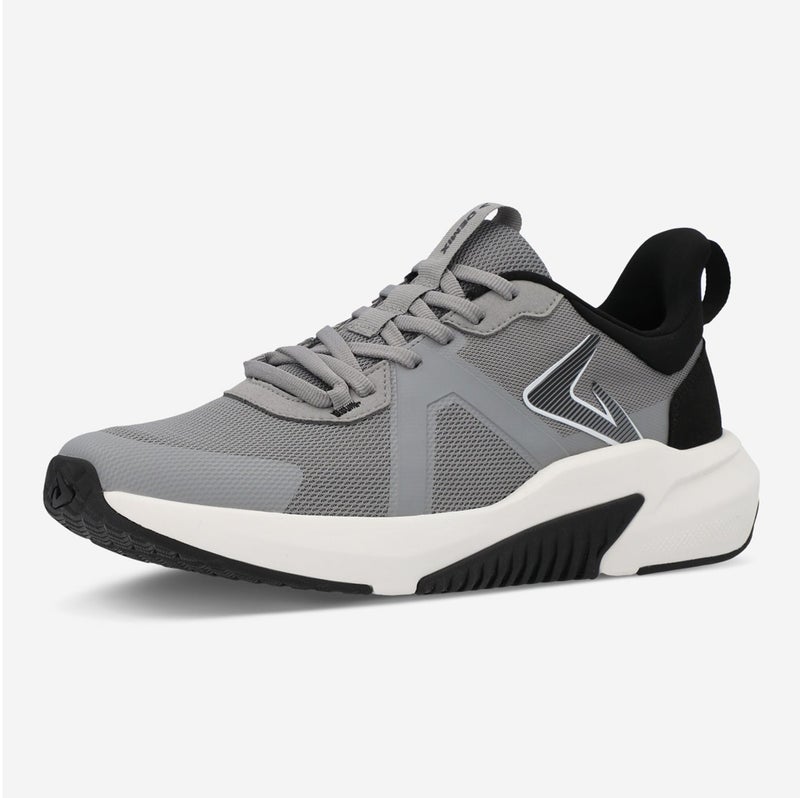 Demix Sport Men's Running Shoes – Grey Training Sneakers with Midsole, Durable Rubber Outsole and Breathable Upper - Image 1