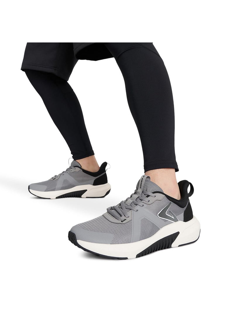 Demix Sport Men's Running Shoes – Grey Training Sneakers with Midsole, Durable Rubber Outsole and Breathable Upper - Image 3