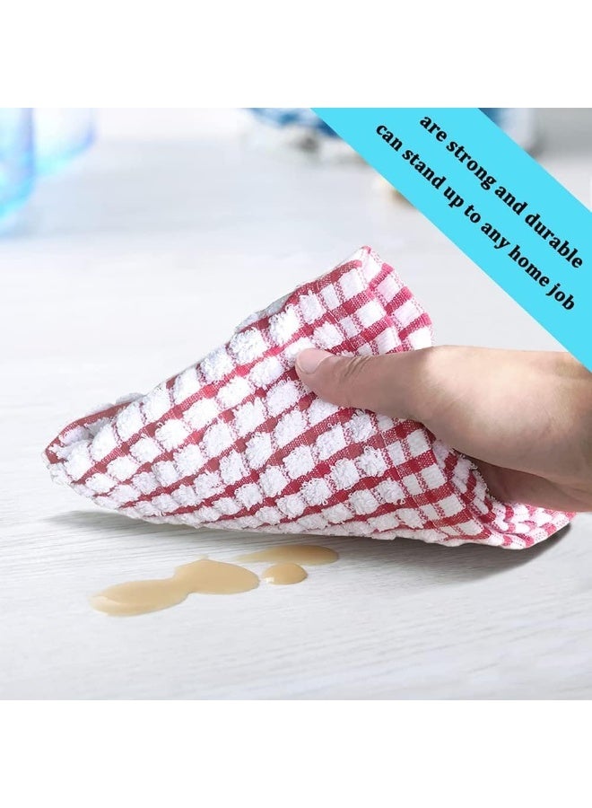 Peachjoy 6pcs Kitchen Dish Towels, 28 CM X 40 CM Bulk Cotton Kitchen Towels, 6 Pack Dish Cloths for Dish Rags for Drying Dishes Clothes and Dish Towels, Drying Dishes and Table (Mix Color)els, Drying Dishes and Table (Mix Color) - Image 3