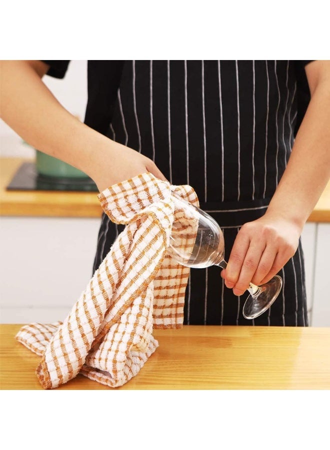 Peachjoy 6pcs Kitchen Dish Towels, 28 CM X 40 CM Bulk Cotton Kitchen Towels, 6 Pack Dish Cloths for Dish Rags for Drying Dishes Clothes and Dish Towels, Drying Dishes and Table (Mix Color)els, Drying Dishes and Table (Mix Color) - Image 5
