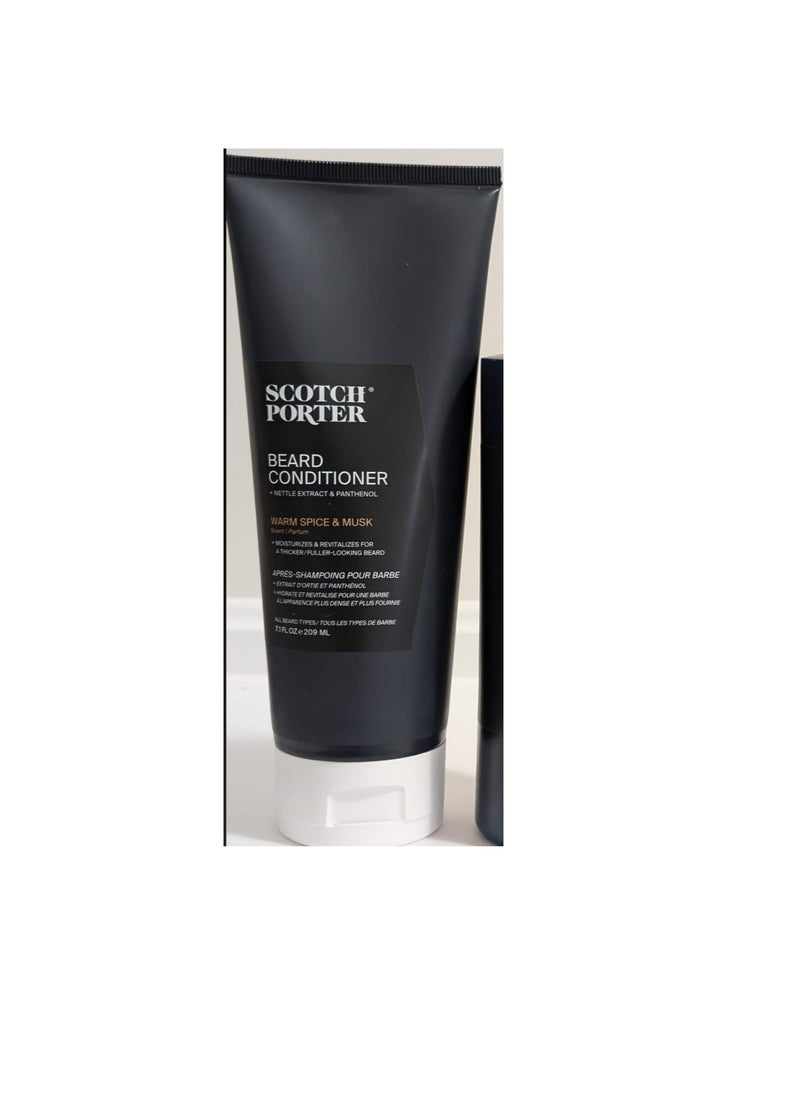 scotch porter - Scotch Porter Hydrate & Nourish Beard Conditioner – Long-Lasting Moisture Helps Strengthen, Reduce Frizz & Promote Healthy Hair Growth for Dull, Dry, Coarse Beards – Original Scent, 7.1 oz. Bottle - Image 1