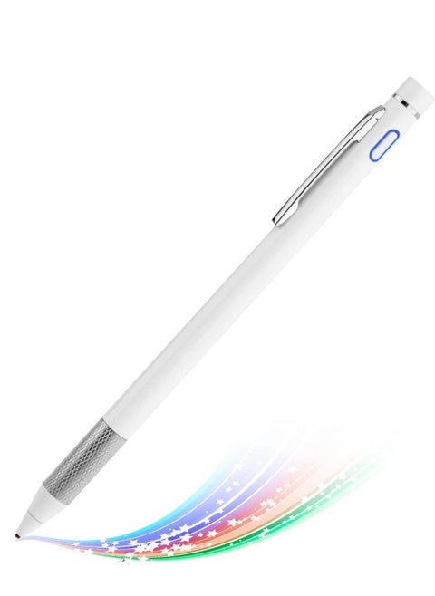 Active Stylus Pen for Touch Screens, Rechargeable Pencil Digital Stylus Pen Compatible with iPad and Most Tablet