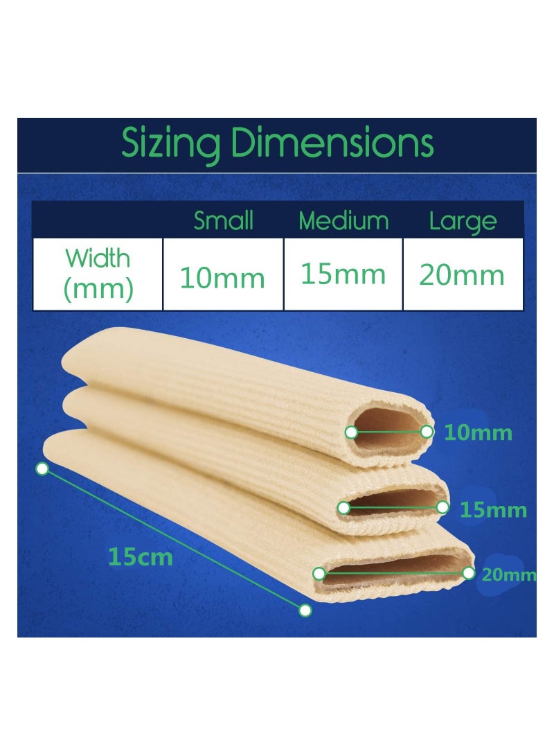 3 قطع من جل وسادة إصبع القدم الأنبوبية تخفف وتحمي بثور الذرة الهاميرتو - Image 5