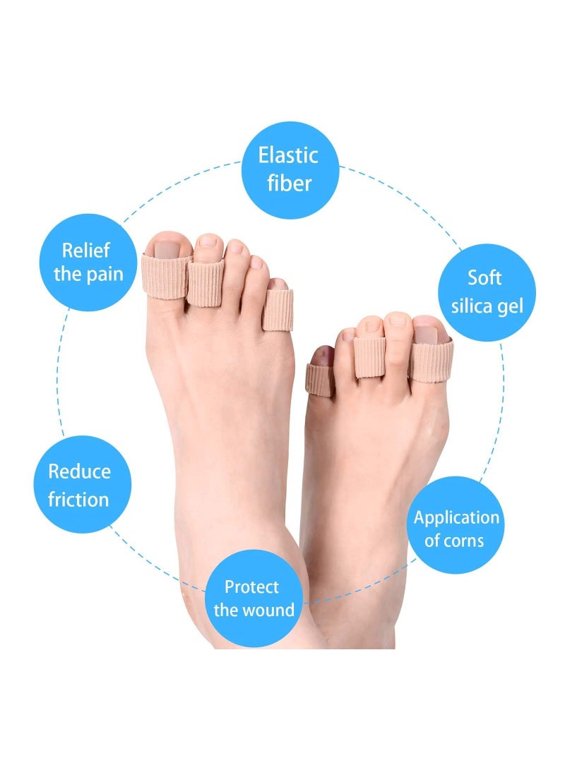 3 قطع من جل وسادة إصبع القدم الأنبوبية تخفف وتحمي بثور الذرة الهاميرتو - Image 3