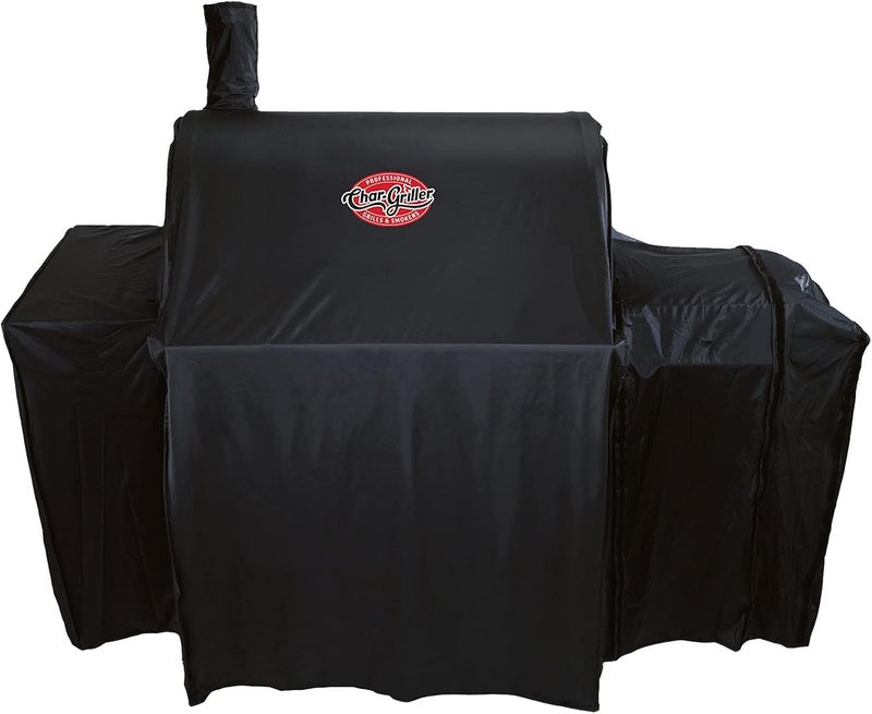Char-Griller 5555 Grill Cover, Fits Models: 3018, 2121, 2222, 2828, 2727, 2929, 1224, E1224, 1329, 1334, Black - Image 3