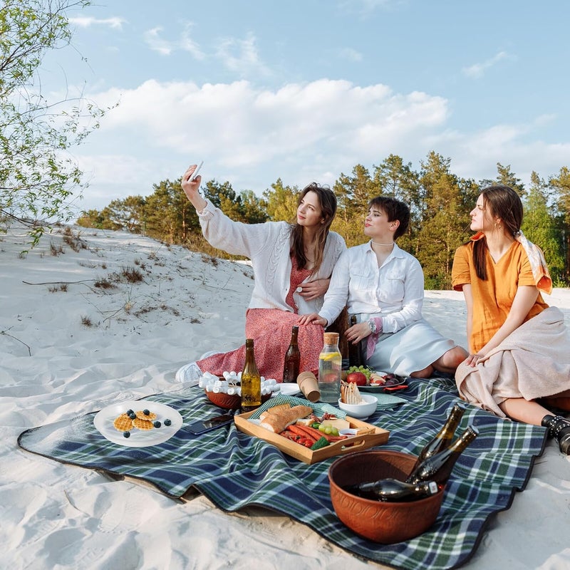 Portable Plastic Plate Set 5pcs White Pp Plates Stackable Eco-friendly Outdoor Camping Barbecue Serving Dishes Party Supplies - Image 5