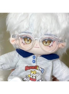 Light And Night Love Qi Sili Cotton Doll 20cm Dress-up Doll Velvet Fox Gift Doll Birthday Gift Boy Doll-Specifications:20cm Without Skeleton-Color:Qi Si Li White + Donald Duck Wei Yi