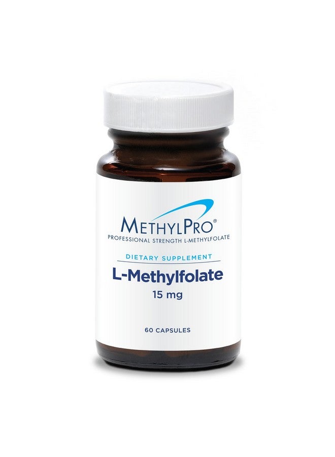 MethylPro 15mg L-Methylfolate - Professional Strength Active Methylfolate, 5-MTHF Supplement for Mood Support & Brain Health - Non-GMO + Gluten-Free with No Fillers (60 Capsules) - Image 1