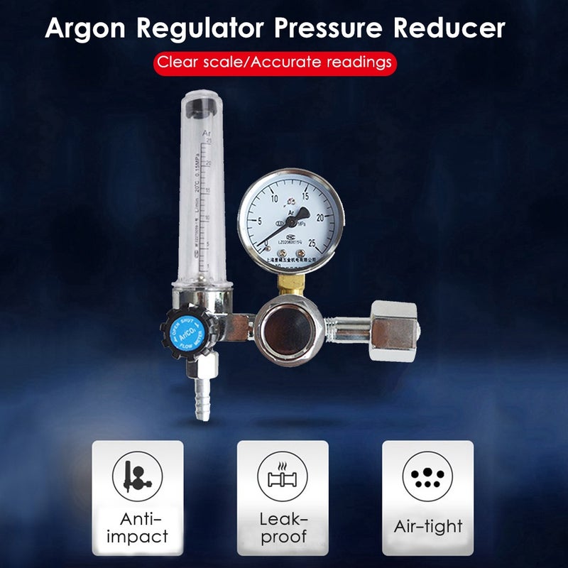مقياس تدفق الأرجون مقاوم للتسرب G5/8'' 0-25 ميجاباسكال - منظم ضغط الغاز - مقاوم تدفق الأرجون - صمام تنظيم ضغط الأرجون - مخفض ضغط الأرجون - Image 4