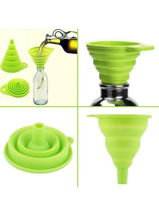 1Pcs Kitchen Mini Silicone Gel Foldable Funnel Hopper Cooking Kitchen Gadgets - Image 1