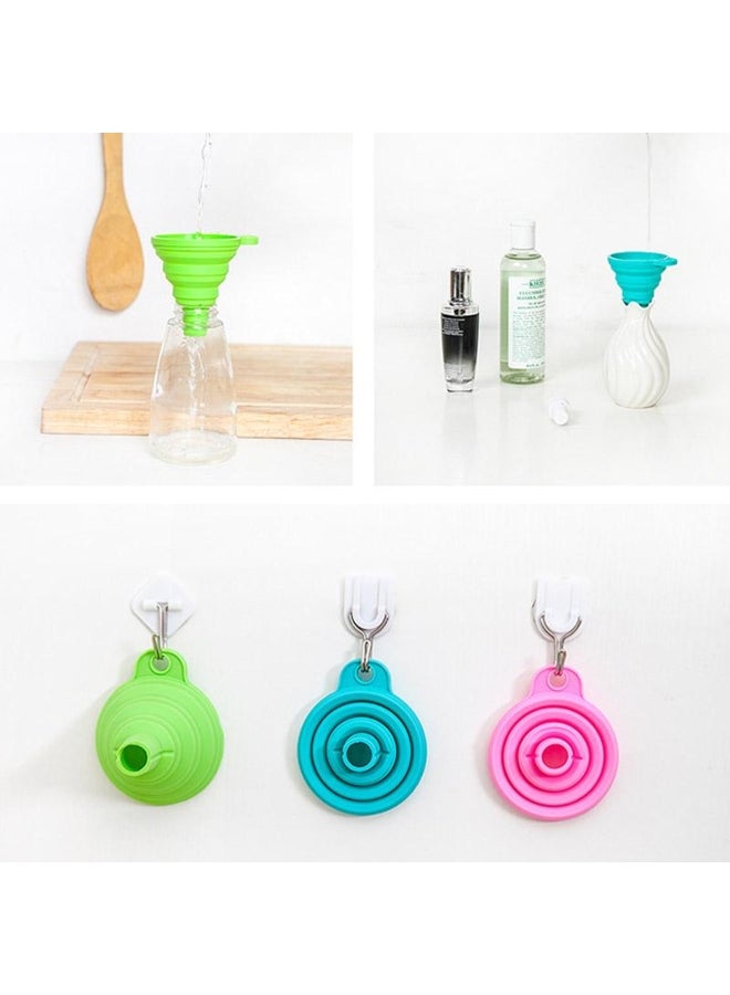 1Pcs Kitchen Mini Silicone Gel Foldable Funnel Hopper Cooking Kitchen Gadgets - Image 3