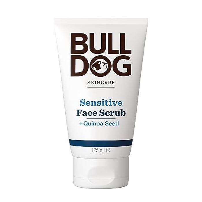 BULLDOG SKINCARE - Sensitive Face Scrub For Men Exfoliating Quinoa Seed Scrub 125 ml - Image 1