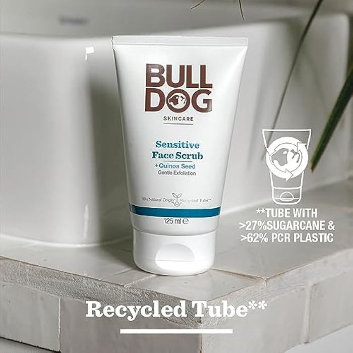 BULLDOG SKINCARE - Sensitive Face Scrub For Men Exfoliating Quinoa Seed Scrub 125 ml - Image 5