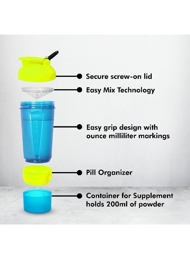 Nivia Dominator 2.0 Plastic Sports Bottle, Lightweight and Easy to use, For Adult 600 ML (Blue) - Image 3