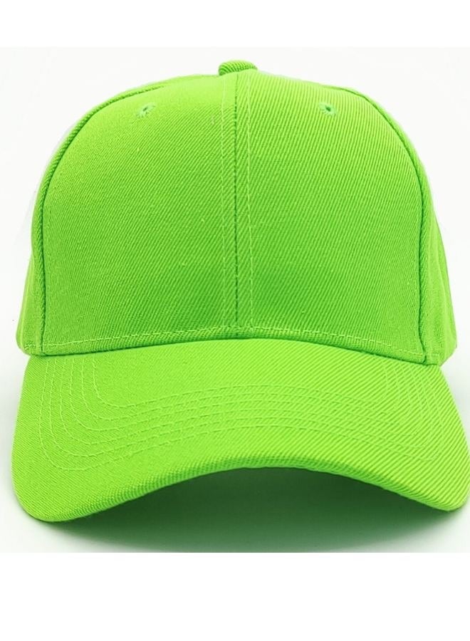 SARAOONT Classic Neon Polyester Baseball Cap - Adjustable Unisex Dad Hat for Running, Workouts, and Outdoor Activities in All Seasons - Image 3