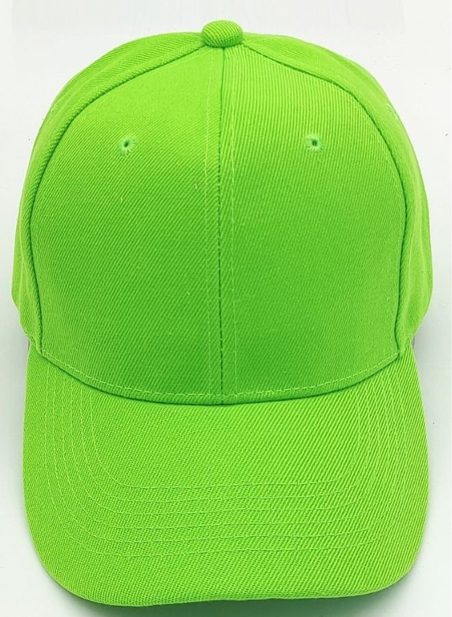 SARAOONT Classic Neon Polyester Baseball Cap - Adjustable Unisex Dad Hat for Running, Workouts, and Outdoor Activities in All Seasons - Image 1