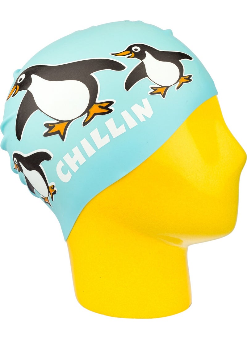 Dry Special Printed Bonnet Penguins Chillin Blue 