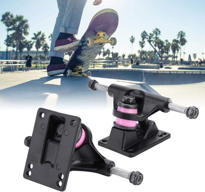 Skateboard Truck,2pcs Skateboard Trucks Combo 3.25inch Wheels ABEC Longboard Skatebaord Accessory - Image 2