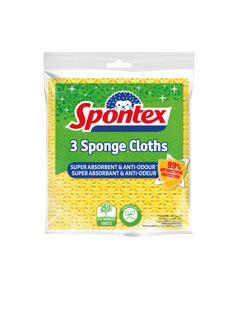 Spontex Spontex 3 Sponge Cloths  - Image 1