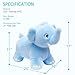 INPANY Bouncy Horse Elephant Hopper Toys Toddler Plush Bouncing Animal Kids Inflatable Ride on Rubber Bouncer Outdoor Birthday Gift for 2 3 4 Yr Boy Girl - Image 4