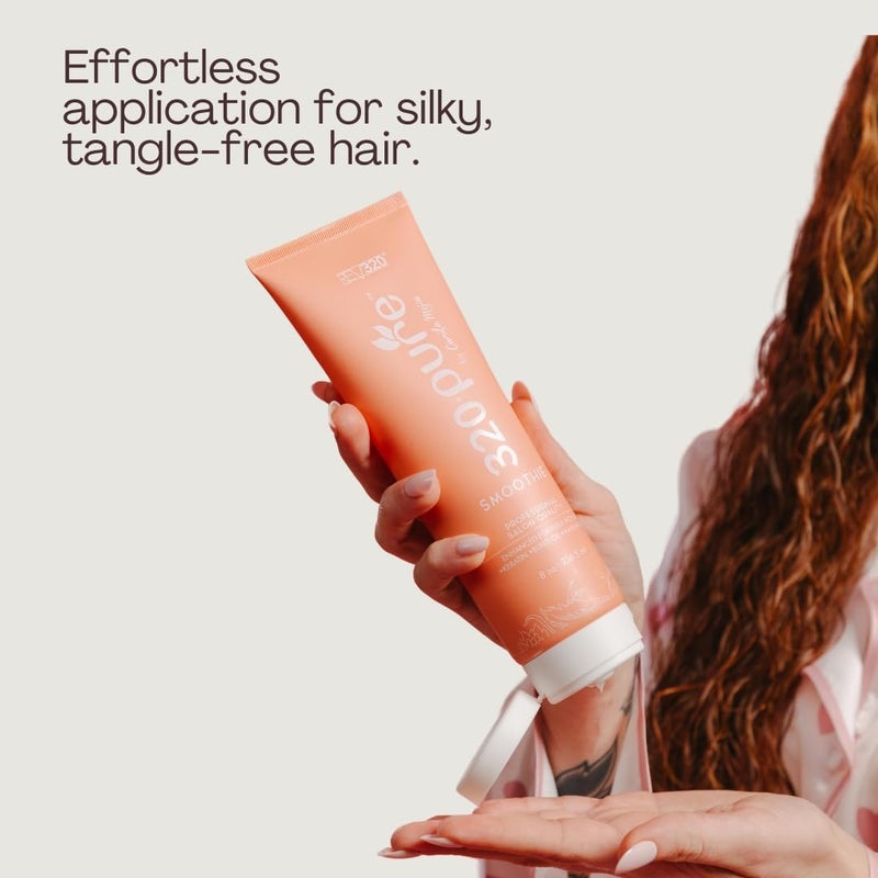 Rev320 320Pure Smoothie Leave In Conditioner 16 oz Pump Bottle, Sulfate Free, Color Safe & Lightweight Formula, Deep Repair Moisturizing Detangler for Frizzy, Curly, Thick, Wavy, Dry & Damaged Hair - Image 5