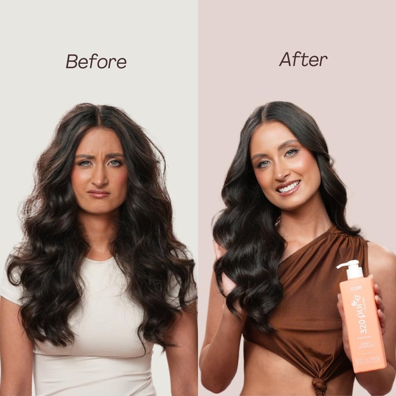 Rev320 320Pure Smoothie Leave In Conditioner 16 oz Pump Bottle, Sulfate Free, Color Safe & Lightweight Formula, Deep Repair Moisturizing Detangler for Frizzy, Curly, Thick, Wavy, Dry & Damaged Hair - Image 4