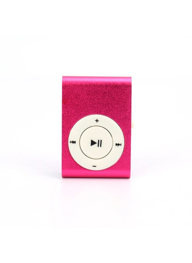 Metal No Screen Clip Card Mp3 Student Walkman MP3 Music Player Sports Gift Color Mp3-Body Color:Pink-Memory Capacity:Card Host Stand-alone Without Accessories (bare Metal) - Image 1
