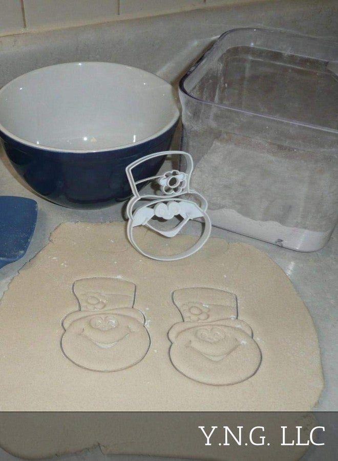 YNGLLC Frosty Themed Snowman Face Head Movie TV Character Christmas Cookie Cutter Made in USA PR2901 - Image 2