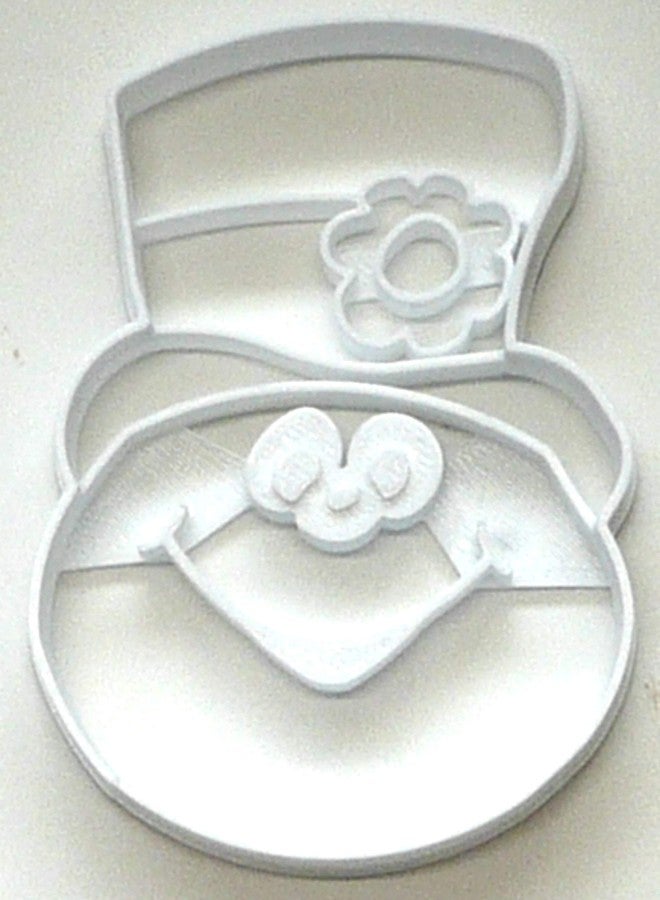 YNGLLC Frosty Themed Snowman Face Head Movie TV Character Christmas Cookie Cutter Made in USA PR2901 - Image 1
