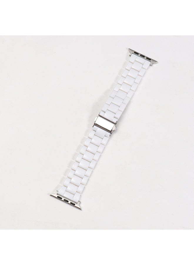 YLZ For Smart Watch Strap Straight Apple Ultra Candy Color Acrylic Transparent Rainbow Strap - Image 1