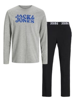 Jack & Jones Junior Kids Logo Print T-Shirt & Pants Set  - Image 1