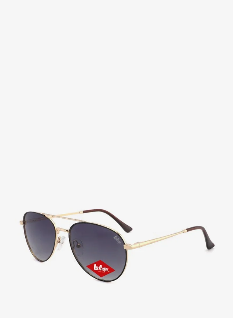 لي كوبر 1.1 Tac Polarized Sunglasses Blue Gold Frame Blue Gradient Mirror Lens 54mm  - LCM10550C2
