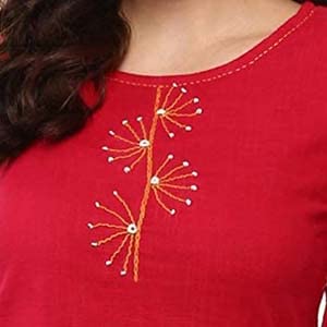 Yash Gallery Women's Plus Size Cotton Slub Elephant Print Indian Tunic Summer Tops (Pink) - Image 5