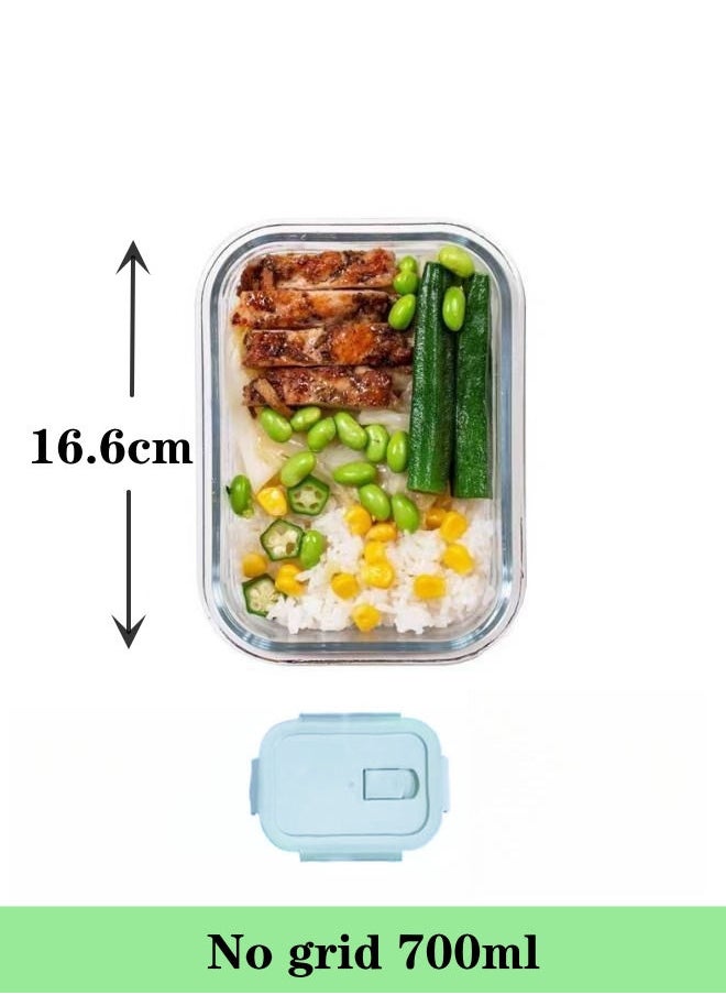 XiuWoo - 3 Piece Microwave Heating High Borosilicate Glass Lunch Box Glass Bowls 1000ml,700ml,410ml With Insulation Bag - Image 1