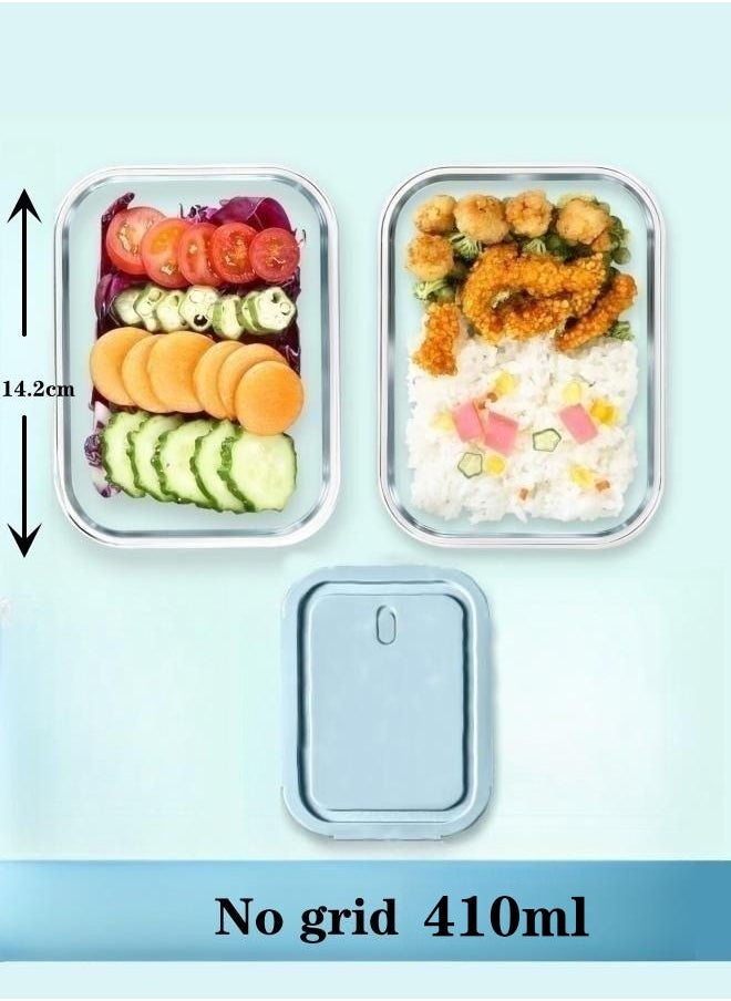 XiuWoo - 3 Piece Microwave Heating High Borosilicate Glass Lunch Box Glass Bowls 1000ml,700ml,410ml With Insulation Bag - Image 1