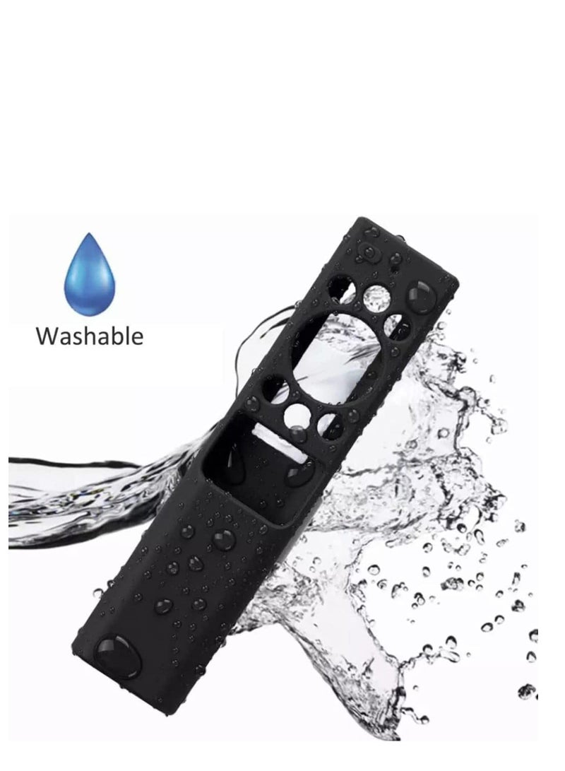 سيوسي جراب واقٍ لغطاء التحكم عن بعد من سامسونج ، سلسلة BN59 للتحكم عن بعد في التلفاز الذكي ، سيليكون مضاد للانزلاق ومقاوم للصدمات من أجل جراب Samsung خفيف الوزن صديق للأطفال (أسود) - Image 3