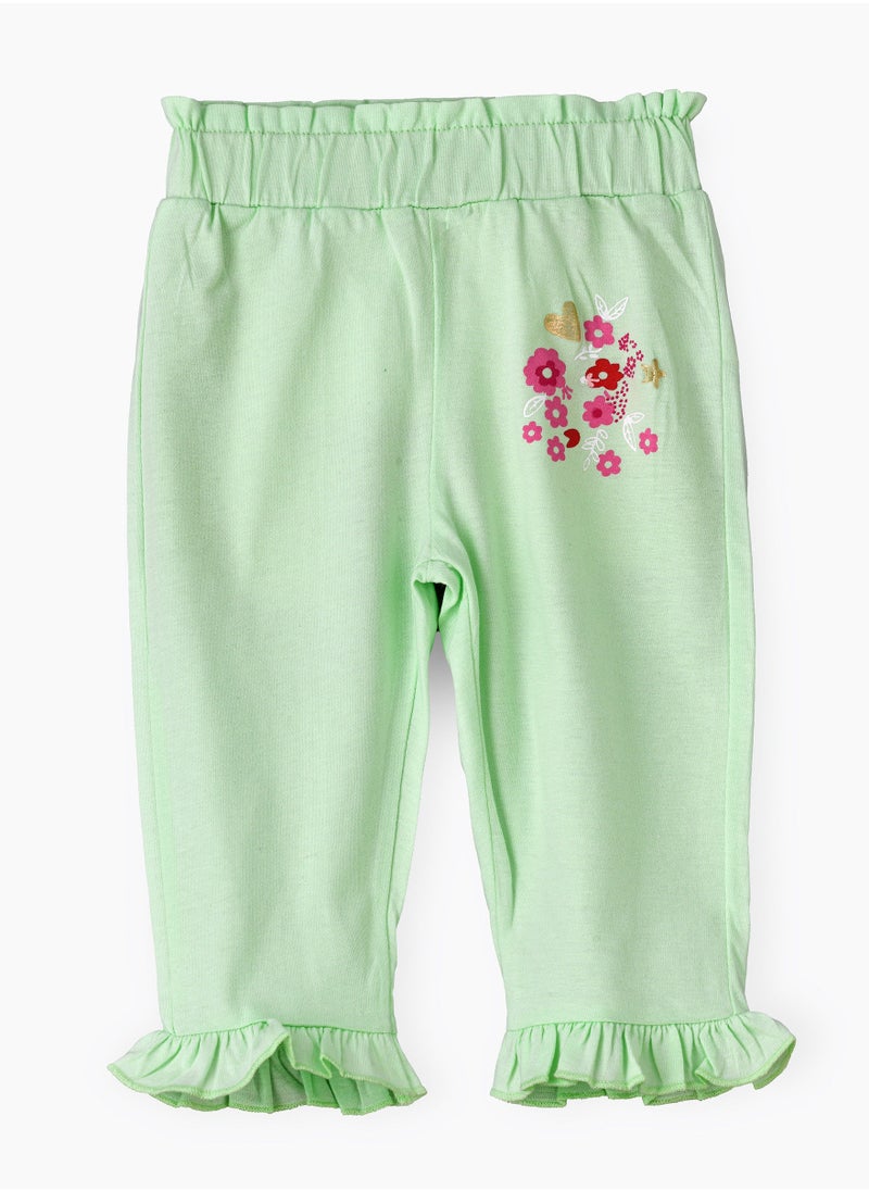 Jelliene Solid knit legging with print  - Image 1