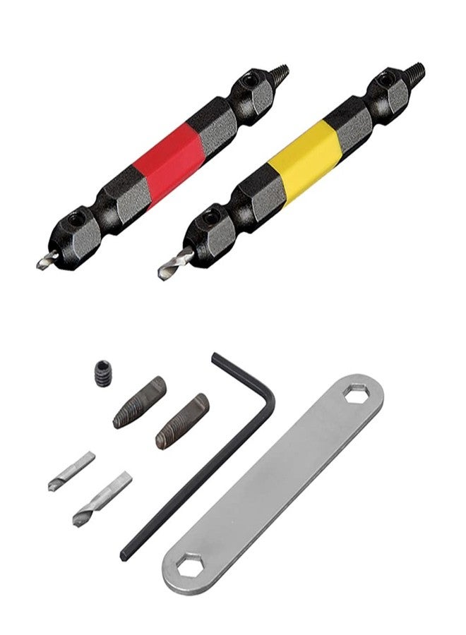 ANEX Damaged Screw Extractor Tool Kit, Stripped Bolt Extractor Set, 2 Piece (PH1/M2.5-3, PH2/M3.5-5) Screw Extractor Drill Bit, Easy Out Extractor Set, Made in Japan - Image 1