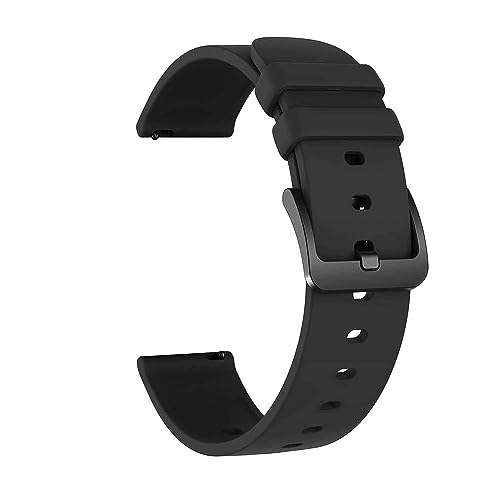 IIK COLLECTION 22mm Silicone Strap for Smart Watches|combo pack of strap Compatible with Noise, Fireboltt, Boat Xtend, Pebble, Boat, Boat Flash, Noise Color fit,Ultra Smart Watch & All Watches - Image 2