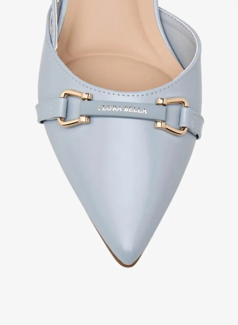 Flora Bella By Shoexpress BLUE Flora Bella Women Cone Heel Pointed Toe Shoes for Women | Best Price UAE