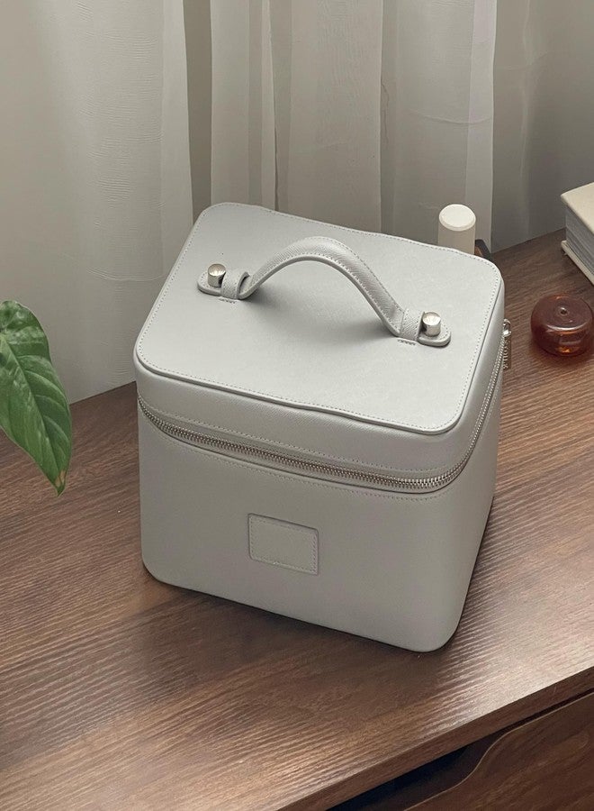 ETOILE إيتوال - حقيبة تجميل رمادية - حقيبة مكياج سفر أنيقة مع فواصل - Image 2