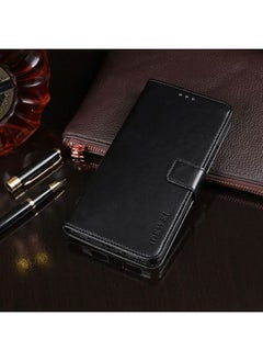 HuHa Case Cover For Xiaomi Poco M2 Pro idewei Crazy Horse Texture Horizontal Flip Leather Case with Holder & Card Slots & Wallet Dark Blue 