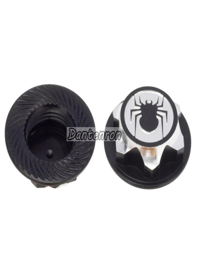 Dantenron 4PCS RC 17MM Hex Wheel Nut Dustproof Anti-Skid Mount Cap CNC Aluminum Compatible with 1/8 Buggy Off Road Monster Truck Car Traxxas X-Maxx Summit E-Revo HPI HSP Losi Kyosho Tamiya (Black) - Image 3