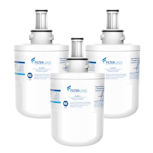 Filterlogic DA29-00003G Refrigerator Water Filter, Replacement for Samsung DA29-00003G, DA29-00003B, Aqua-Pure Plus, RFG237AARS, DA29-00003F, HAFCU1, RFG297AARS, RS22HDHPNSR, WSS-1 (Pack of 3) - Image 1
