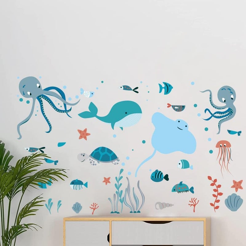 BPA Ocean Fish Wall Decals for Kids Room - Image 5