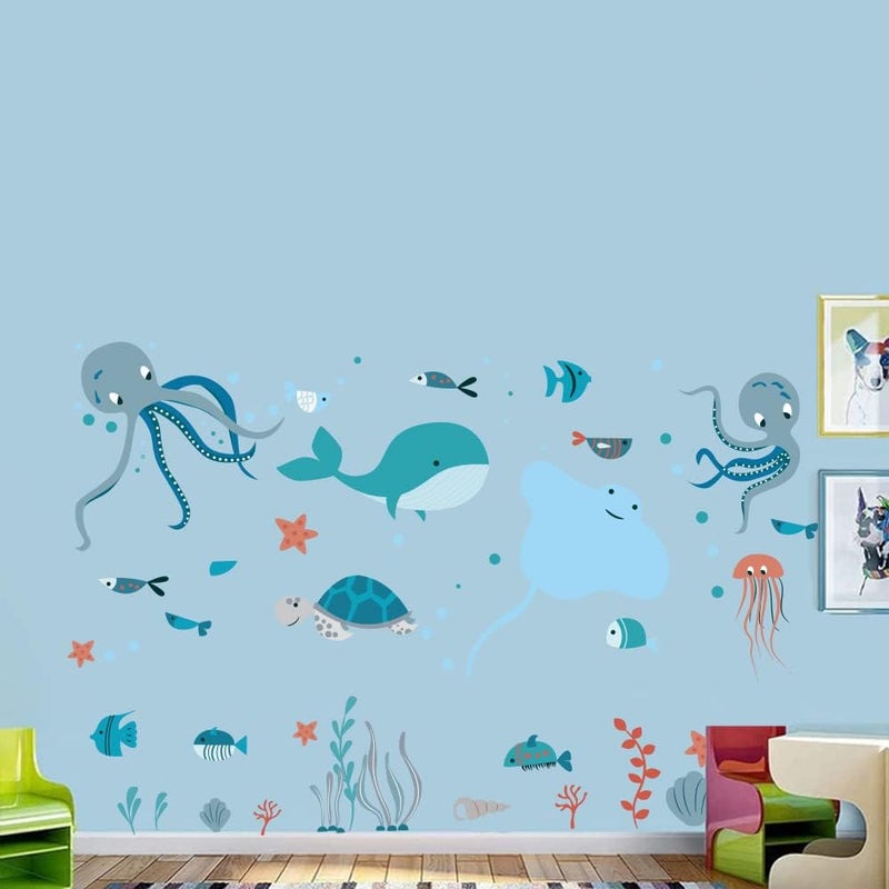 BPA Ocean Fish Wall Decals for Kids Room - Image 4