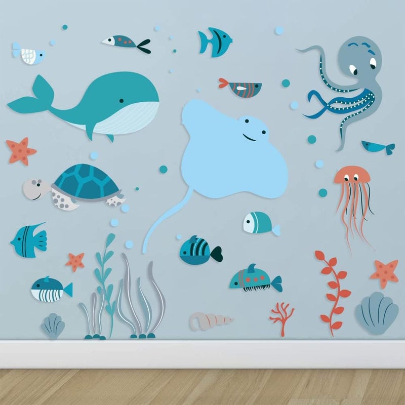 BPA Ocean Fish Wall Decals for Kids Room - Image 3