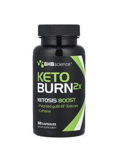 Real Ketones Real Ketones, BHBscience™, Keto Burn2X, 60 Capsules  - Image 1